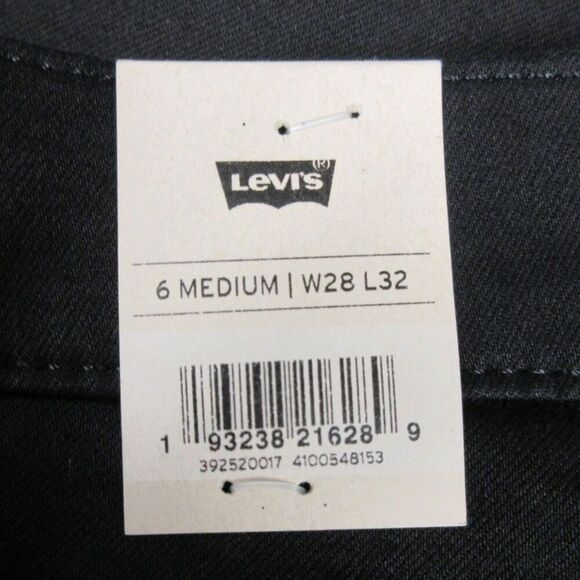 LEVI'S Classic Bootcut Jeans Womens 6 (28x32) Mid Rise Black Stretch Denim 3 NWT - Picture 10 of 15